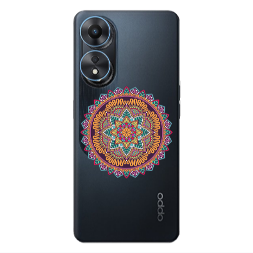 Oppo A 98 Mandala D102 Transparent Silicone TPU Θήκη