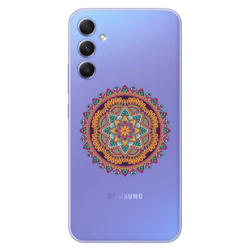 Samsung A15 5G Mandala D102 Transparent Silicone TPU Θήκη