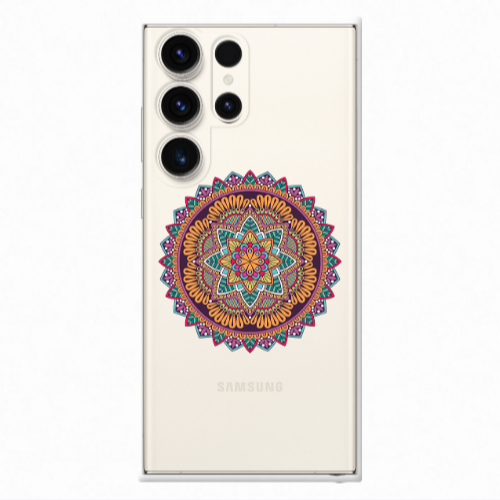 Samsung S24 Ultra Mandala D102 Transparent Silicone TPU Θήκη