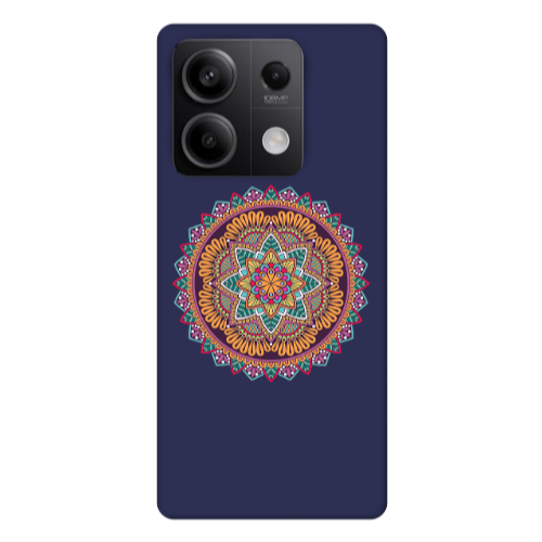 Xiaomi Redmi Note 13Pro 5G Mandala D102 Dark blue Colored Silicone TPU Θήκη