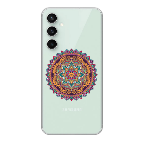 Samsung S24 FE Mandala D102 Transparent Silicone TPU Θήκη