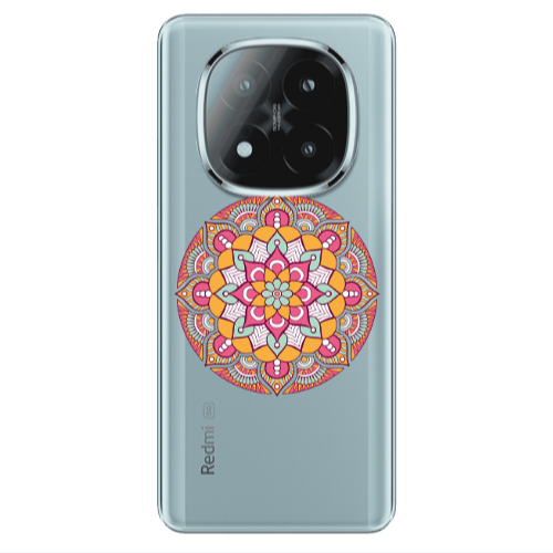 Xiaomi Redmi Note 14 Pro + 5g Mandala D103 Transparent Silicone TPU Θήκη