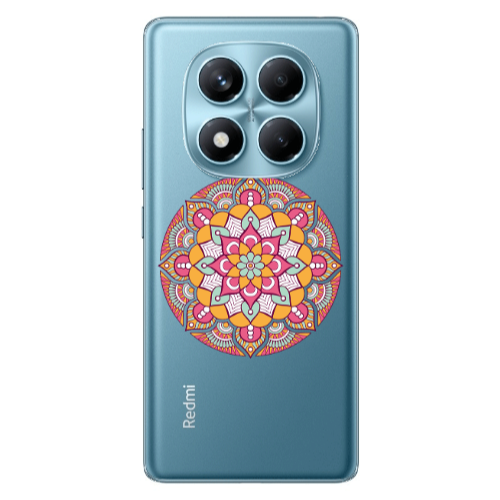 Xiaomi Redmi Note 14 Pro Mandala D103 Transparent Silicone TPU Θήκη