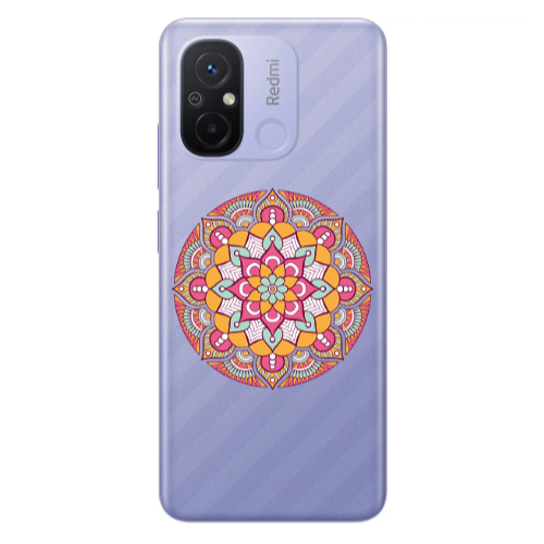 Xiaomi Redmi 12C Mandala D103 Transparent Silicone TPU Θήκη