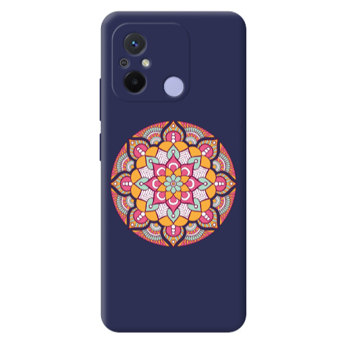 Xiaomi Redmi 12C Mandala D103 Dark blue Colored Silicone TPU Θήκη
