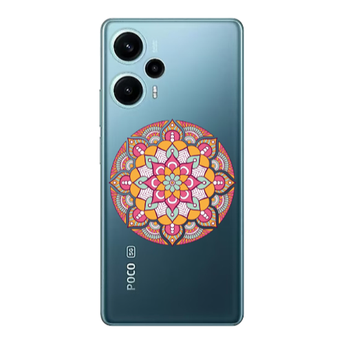 Xiaomi Poco F5 Mandala D103 Transparent Silicone TPU Θήκη