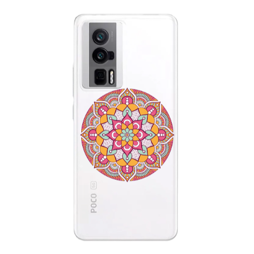 Xiaomi Poco F5 Pro Mandala D103 Transparent Silicone TPU Θήκη