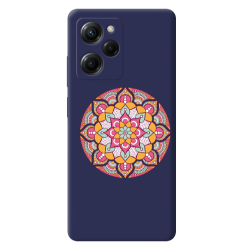 Xiaomi Poco X5 Pro Mandala D103 Dark blue Colored Silicone TPU Θήκη