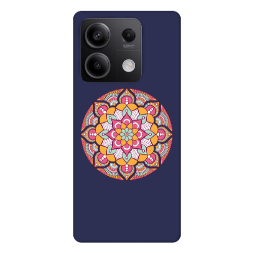 Xiaomi Redmi Note 13 5G Mandala D103 Dark blue Colored Silicone TPU Θήκη