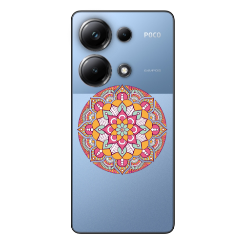 Xiaomi Poco M6 Pro 4G Mandala D103 Transparent Silicone TPU Θήκη