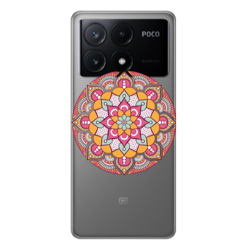 Xiaomi Poco X6Pro 5G Mandala D103 Transparent Silicone TPU Θήκη