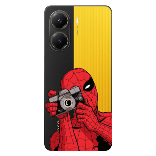 Xiaomi Poco X7 Pro Spiderman take picture Transparent Silicone TPU Θήκη