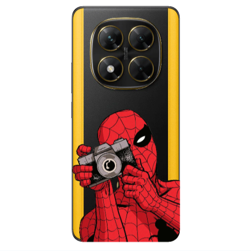 Xiaomi Poco X7 Spiderman take picture Transparent Silicone TPU Θήκη