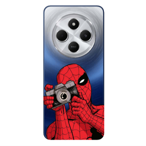 Xiaomi Redmi 14c Spiderman take picture Transparent Silicone TPU Θήκη