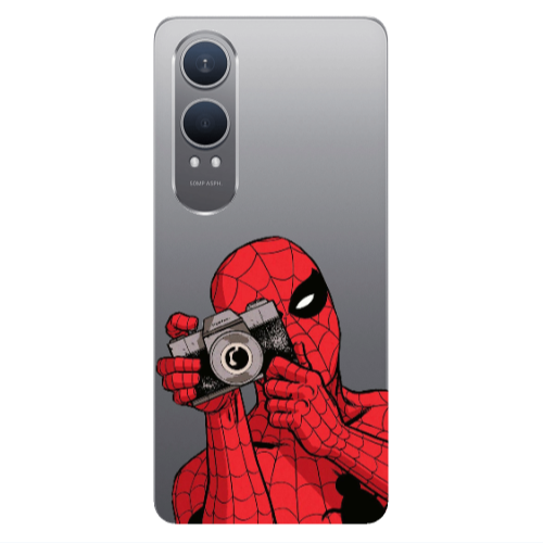 Oneplus Nord Ce 4 lite Spiderman take picture Transparent Silicone TPU Θήκη