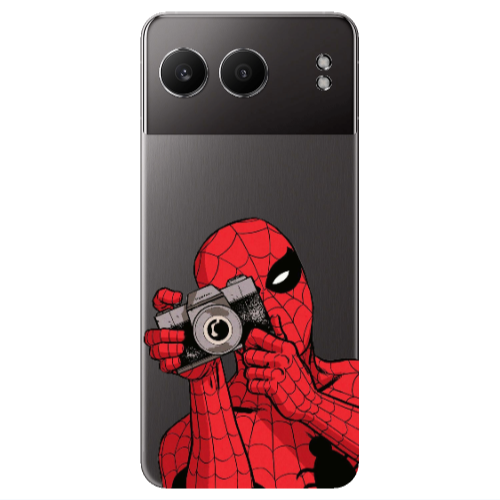 Oneplus Nord 4 Spiderman take picture Transparent Silicone TPU Θήκη