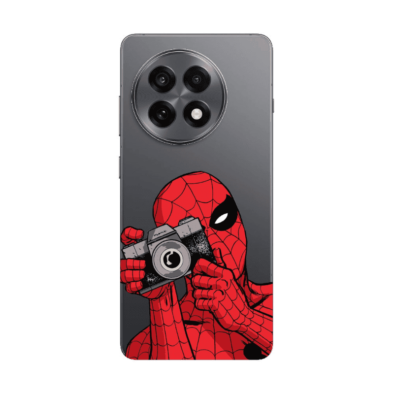 Oneplus 13 5G Spiderman take picture Transparent Silicone TPU Θήκη