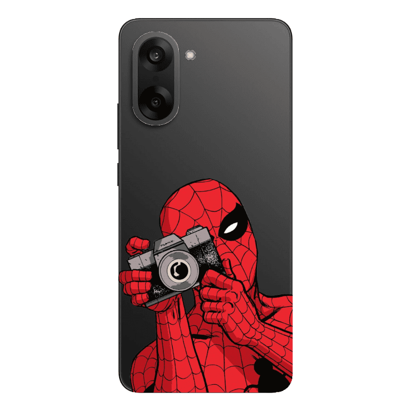 Oneplus Nord CE 5 Spiderman take picture Transparent Silicone TPU Θήκη
