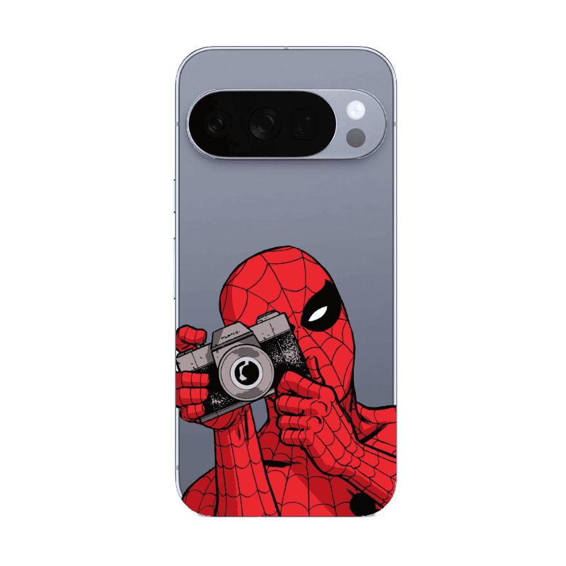 Google Pixel 10 Pro Spiderman take picture Transparent Silicone TPU Θήκη