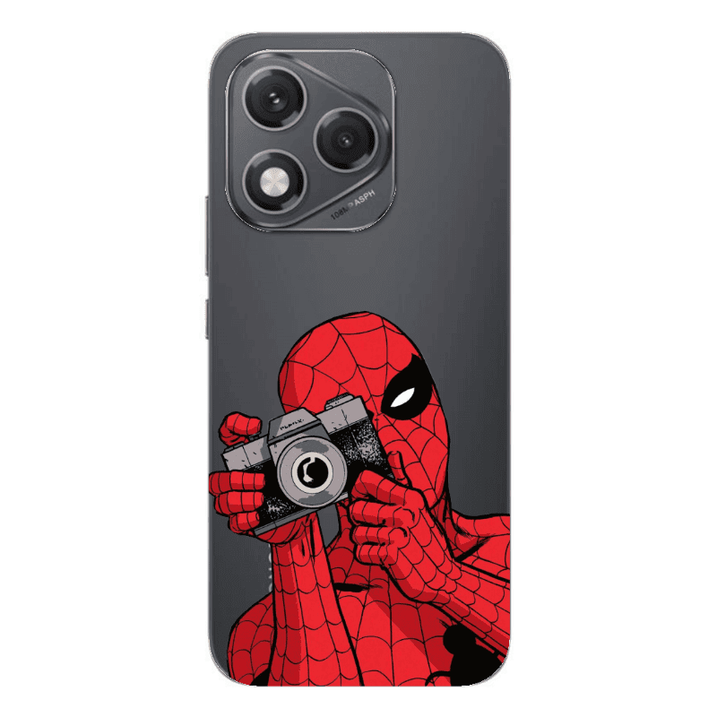 Honor 400 Lite Spiderman take picture Transparent Silicone TPU Θήκη