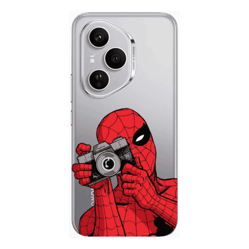 Honor Magic 400 Pro Spiderman take picture Transparent Silicone TPU Θήκη