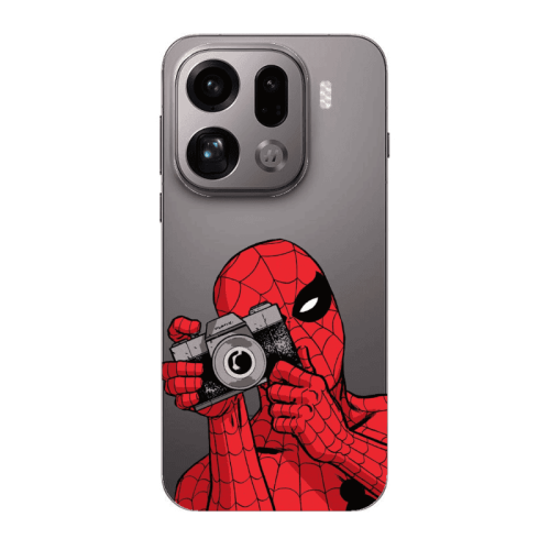 Oppo Find X9 Pro Spiderman take picture Transparent Silicone TPU Θήκη