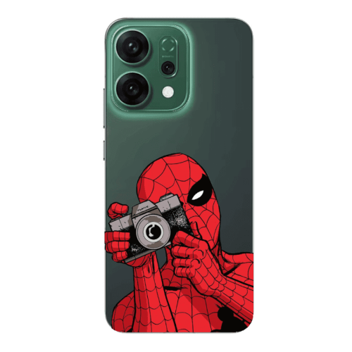 Oppo RENO 14 Spiderman take picture Transparent Silicone TPU Θήκη