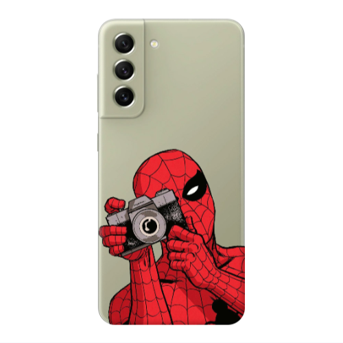 Samsung S22 Plus Spiderman take picture Transparent Silicone TPU Θήκη