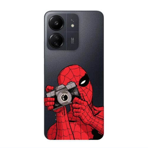 Xiaomi Redmi 13C Spiderman take picture Transparent Silicone TPU Θήκη