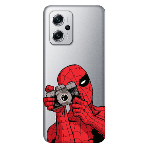 Xiaomi Poco X4 GT Spiderman take picture Transparent Silicone TPU Θήκη