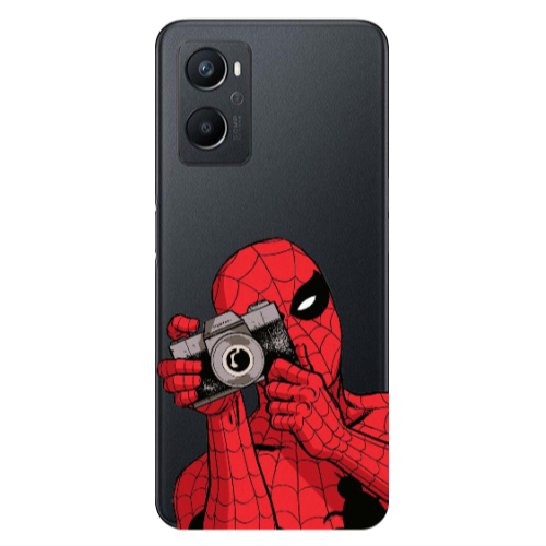 Oppo A 96 Spiderman take picture Transparent Silicone TPU Θήκη