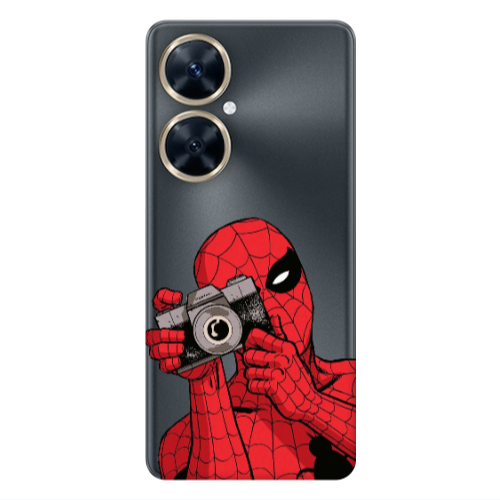 Huawei Nova 11i Spiderman take picture Transparent Silicone TPU Θήκη