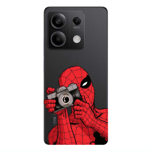 Xiaomi Redmi Note 13Pro 5G Spiderman take picture Transparent Silicone TPU Θήκη