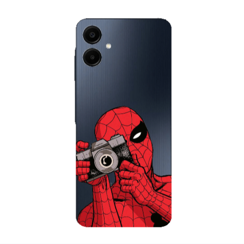 Samsung A06 Spiderman take picture Transparent Silicone TPU Θήκη