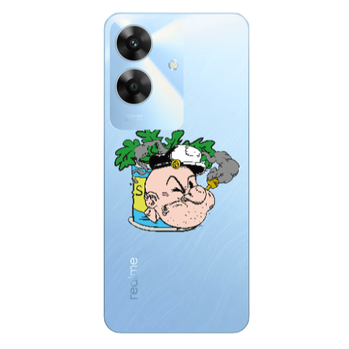 Realme Note 60 Popeye Transparent Silicone TPU Θήκη