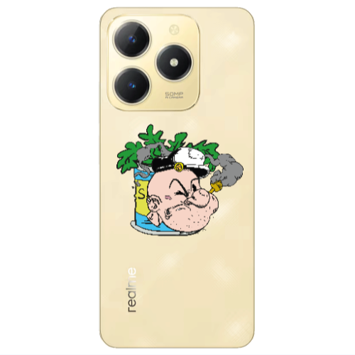 Realme C61 Popeye Transparent Silicone TPU Θήκη