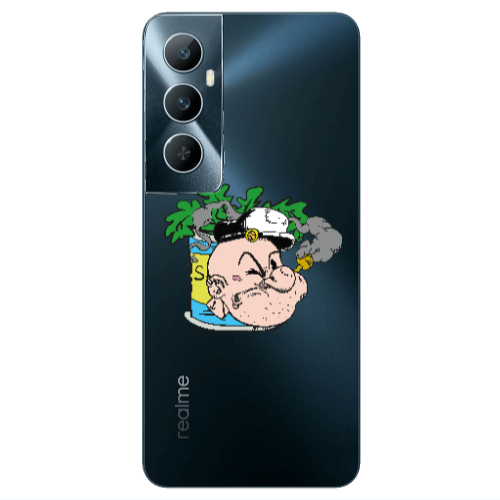 Realme C65 Popeye Transparent Silicone TPU Θήκη