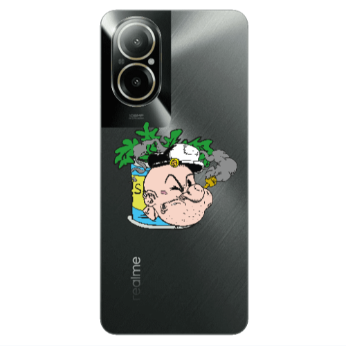 Realme C67 Popeye Transparent Silicone TPU Θήκη