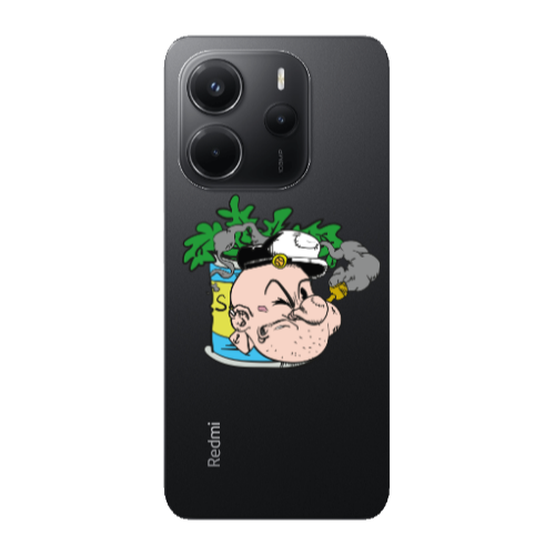 Xiaomi Redmi Note 14 Popeye Transparent Silicone TPU Θήκη