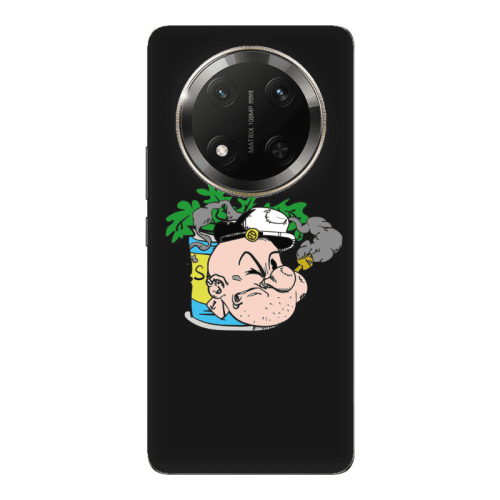 Honor Magic 7 Lite Popeye Black Colored Silicone TPU Θήκη