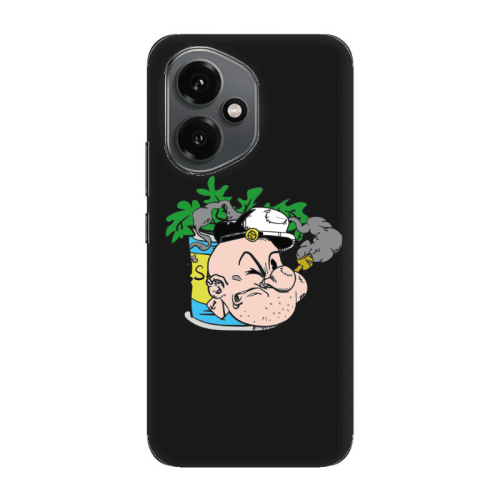 Honor Magic 400 Popeye Black Colored Silicone TPU Θήκη
