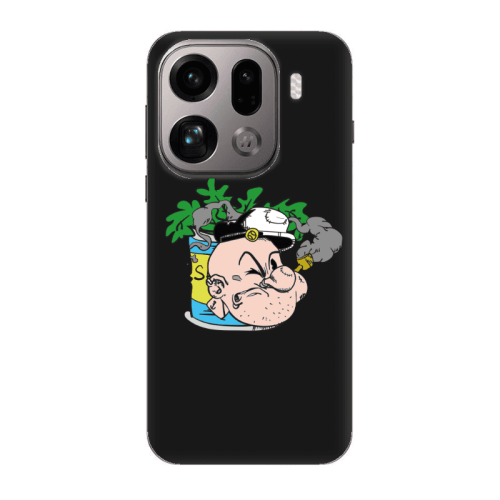 Oppo Find X9 Pro Popeye Black Colored Silicone TPU Θήκη