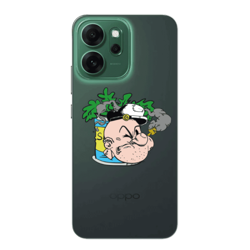 Oppo 14 F Popeye Transparent Silicone TPU Θήκη