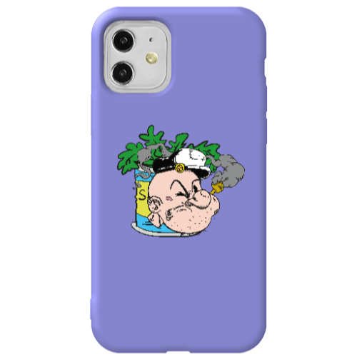 Apple iPhone 11  Popeye Purple Colored Silicone TPU Θήκη