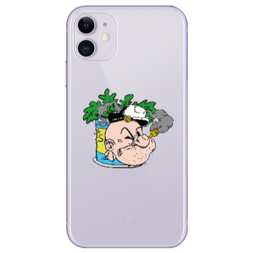 Apple iPhone 11  Popeye Transparent Silicone TPU Θήκη