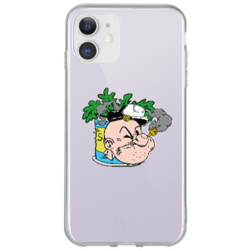 Apple iPhone 12 Popeye Transparent Silicone TPU Θήκη