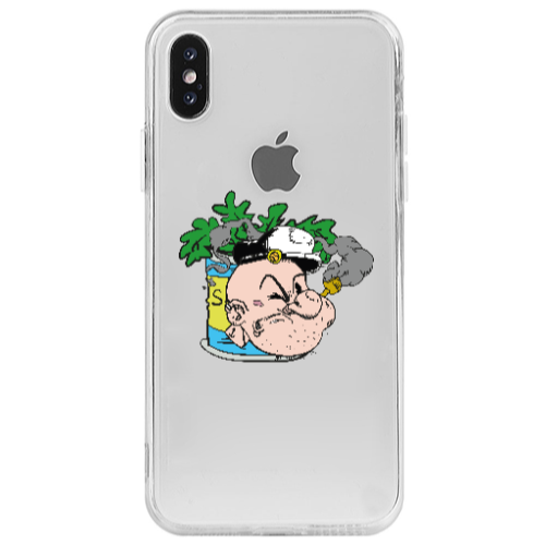 Apple iPhone X Popeye Transparent Silicone TPU Θήκη