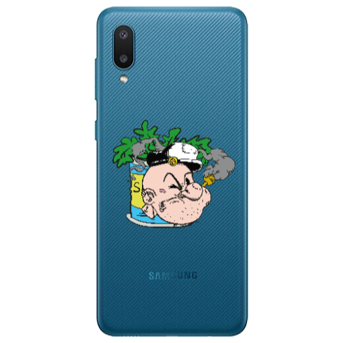 Samsung A02 Popeye Transparent Silicone TPU Θήκη