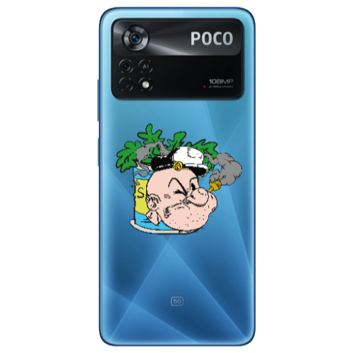 Xiaomi Poco X4 Pro Popeye Transparent Silicone TPU Θήκη