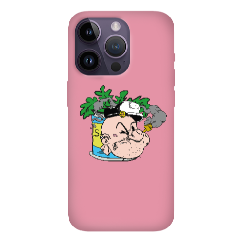 Apple iPhone 14 Pro  Popeye Pink Colored Silicone TPU Θήκη